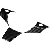 Resim Teltree Tesla Model Y İçin Abs Direksiyon Sticker Seti - Siyah Renk, 3 Adet, 17x9x8cm Boyut 