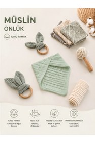 Resim Momynest Müslin Bebek Önlüğü 