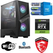 Resim MSI Gaming Pc Ddr5 – Rtx 4060 8gb – Intel Core I5 14400F – 32GB Ddr5 Ram – 1 Tb M.2 SSD – Windows 11 Pro Masaüstü Bilgisayarı 