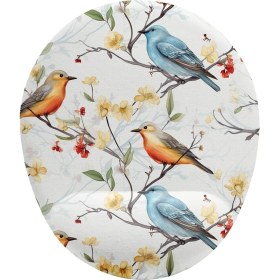 Resim Mena Rise Iyi Fikirler Kuş Desenli Bilek Destekli Mouse Pad 