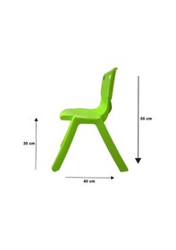Resim 1.Kalite Kırılmaz Çocuk Sandalyesi – Kreş ve Anaokulu Sandalyesi Yeşil 5 Adet Yeşil 