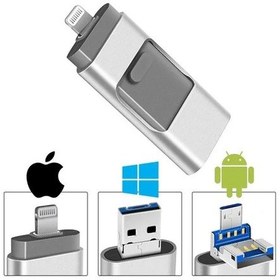 Resim Powermaster Pm-16238 8gb Otg Flash Bellek 4ın1 Lightning Type-c Usb-a Micro-usb Apple Uyumlu iOS Android Pc Uyuml 1 Adet 