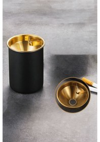 Resim Çelik 10 Cm Gri Yuvarlak Kül Tablası Küllük Cin899sy 