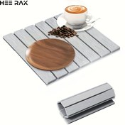 Resim Büyük Taş Tasarım Hızlı Kuruyan Diyatom Çamuru Mutfak Matı, 30cm x 40cm - Yüksek Emici, Kaymaz, Katlanabilir, Isıya Dayanıklı - Tabaklar, Bardaklar ve Kase için Mükemmel - Doğum Günleri, Tatiller ve Özel Günler için Kadınlar, Anneler ve Büyükanne olarak İdeal Hediye | Rustik Taş Görünümü | Kaymaz Yüzey, Mutfak Matı 