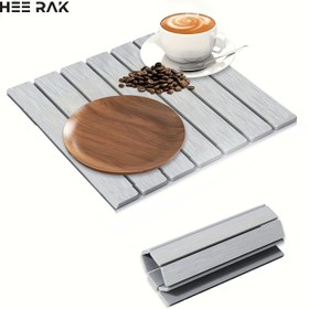Resim Büyük Taş Tasarım Hızlı Kuruyan Diyatom Çamuru Mutfak Matı, 30cm x 40cm - Yüksek Emici, Kaymaz, Katlanabilir, Isıya Dayanıklı - Tabaklar, Bardaklar ve Kase için Mükemmel - Doğum Günleri, Tatiller ve Özel Günler için Kadınlar, Anneler ve Büyükanne olarak İdeal Hediye | Rustik Taş Görünümü | Kaymaz Yüzey, Mutfak Matı 