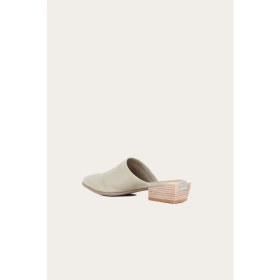 Resim Bueno Shoes Haki Deri Kadın Düz Terlik 