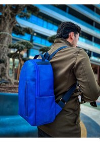 Resim Cnt104 - Cilt Erkek Sırt Çantası Mavı Çok Renkli 