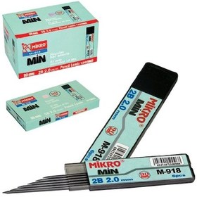 Resim Mikro 918 2.0 MM 2B Min 6Pcs Siyah Kalın Kalem Ucu 