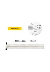 Resim Geeroyoo Yüksek Hassasiyetli 400mm Delikli Paslanmaz Çelik Marangoz Cetveli Ve Mekanik Kurşun Kalem Seti 