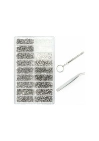 Resim Youmex Güneş Gözlüğü Tamiri İçin Paslanmaz Çelik Vida Seti - Vida, Somun, Tornavida Ve Pinçerle Pratik Tamir Aracı 