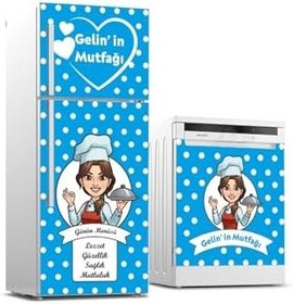 Resim Buzdolabı Ve Bulaşık Makinesi Takım Sticker 0384 