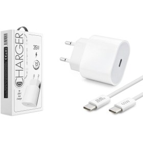Resim Anka Cep Cep Telefonu Aksesuarları Xiaomi Mi 5s Plus SG66 35W Pd Type-C to Type-C Şarj Seti Kafa + Kablo Set 