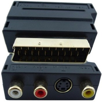 A / V 20 Pin Scart Adaptörü + S Video