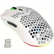 Resim Honeybeeshop Hxsj 2.4g Kablosuz Şarj Edilebilir Rgb Aydınlatmalı Petek Tasarım Siyah Fare Usb Tak Çalıştır Diğer 