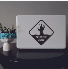 Resim Zombie Zone Laptop Sticker 