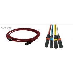 Resim ERAT 1MT UTP CAT6 PATCH CORD LSOH KIRMIZI 24 AWG 