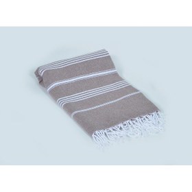 Resim Sultan Peştemal (Kahverengi) %100 Pamuk 90*180 Banyo-Plaj Havlusu 