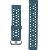 Resim Gaojunshop01 Fitbit Versa 2 Versa Lite Uyumlu Navy Blue S Nefes Alabilir Silikon Spor Bileklik 