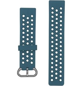 Resim Gaojunshop01 Fitbit Versa 2 Versa Lite Uyumlu Navy Blue S Nefes Alabilir Silikon Spor Bileklik 