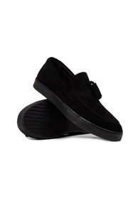 Resim Deery Erkek Hakiki Süet Siyah Püskül Detaylı Loafer - 01994msyhc01 Siyah 