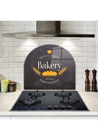 Resim Decorita Cam Ocak Arkası Koruyucu | Oval Şekilli | Bakery Premium 