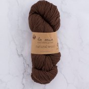 Resim La Mia Natural Wool Acı Kahverengi El Örgü İpi - H7 - 33602 