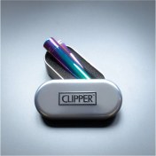 Resim Clipper Gökkuşağı Metal Çakmak 