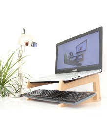 Resim Hansdo Ahşap Laptop Standı - 15" - 17" Boyutlarındaki Laptoplar Ile Uyumlu - Laptop Yükseltici - ALS3 