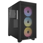 Resim Corsair 3000D RGB Airflow Mid Tower ATX Siyah Bilgisayar Kasası 