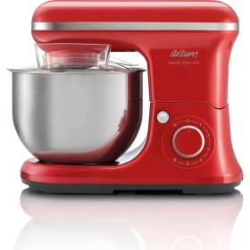 Resim Arzum AR1189 Crust Mix Lite Stand Mikser 1500W, 5L Hazneli Hamur Yoğurma, 3 Aparat, Kırmızı 