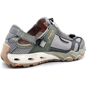 Resim Humtto Erkek Trekking Outdoor Aqua Vizon Haki Spor Sandalet Ayakkabı Bordo 