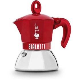 Resim Bialetti Moka Pot İndüksiyon 2 Cup Kırmızı 
