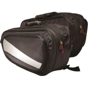 Resim Ebakbak Motosiklet Soft Yan Heybe Takım Sırt Çanta Olma Özellik Körüklü Mod Yağmurluklu Reflektif Motor Tur Çantası 