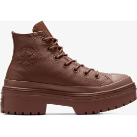 Resim Converse Chuck Taylor All Star Lugged Heel Kadın Kahverengi Deri Platform Bot.202 