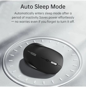 Resim Globalbloom Lenovo Sessiz Kablosuz Mouse Usb Mini Alıcılı Taşınabilir Black Ergonomik - 