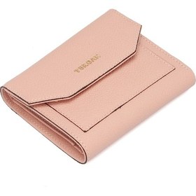 Resim Tergan Pembe Deri Kadın Cüzdan 005809S2E Pembe 