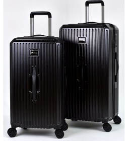 Resim Elatae Francesco Ferellino Pro Abs 2'li Valiz Seti Büyük Boy - Orta Boy 2'li Set Siyah V010706 Siyah 