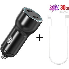 Resim Hızlı Araç Şarj Aleti İphone 11-12-13-14 Telefonlar İçin 