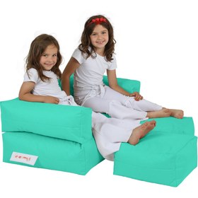 Resim earmut Çocuk Ikili Çok Amaçlı Koltuk Turkuaz 