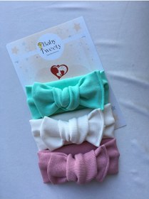 Resim Baby Tweety 3'lü El Yapımı Ribana Kız Bebek Bandana 