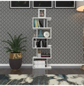 Resim Kenzlife kitaplık raf diba1 byz 129X040x19 banyo kiler ofis (m) 