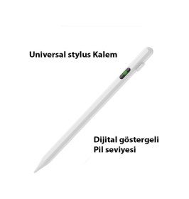 Resim Dijital Göstergeli Universal Kapasitif Stylus Windows Android Apple Uyumlu iOS Tablet Dokunmatik Kalem 