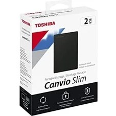 Resim Elivora Canvio Slim 2.5" 2tb USB 3.2 Gen-1 Siyah (HDTD320EK3EA) Taşınabilir Harici Sabit Disk 