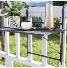 Resim Bino Bino Katlanır Masa Balkon Veranda Mutfak Masası Askılı Kamp Masa 