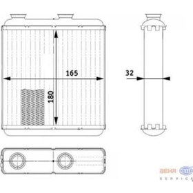 Resim BEHR 8FH351311-231 Kalorifer Radyatörü Merıva A 03- 180X165X32 