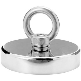 Resim 80Mm Neodyum Kurtarma Mıknatısı Yuvarlak Vidalı Pot Magnet - D80 