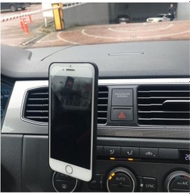 Resim Mıknatıslı Telefon Tutacağı-Gümüş Çerçeveli / Syte175 