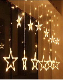 Resim Hediye Rüzgarı PERDE YILDIZ PERDE LED GÜN IŞIĞI 