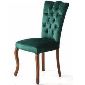 Resim Bera Ağaç Ayak Mila Sandalye Yeşil 