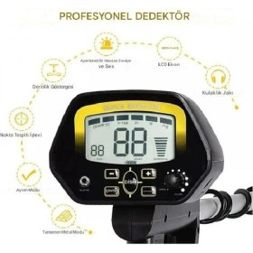 Resim Anunnaki Profesyonel Yüksek Hassasiyetli Yeraltı Su Geçirmez Metal Altın Dedektörü MD4060 